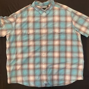 J. Ferrar 3XLT Short Sleeve Button Down with pearl buttons